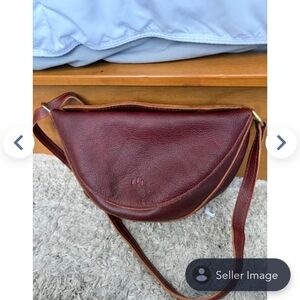 Portland Leather Koala Medium, Nutmeg Crossbody Bag
